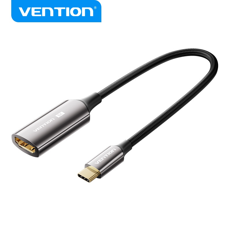 Venção Conversor USB-C Para HDMI 8K 8K @ 60Hz 4K 144Hz Adaptador Tipo MacBook Portátil Macho Fêmea