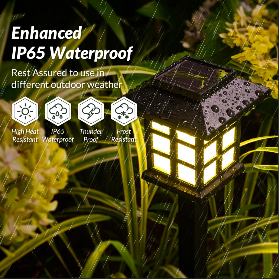 Luz Solar Led À Prova D'Água Para Áreas Externas, Gramado, Jardim, Terraço