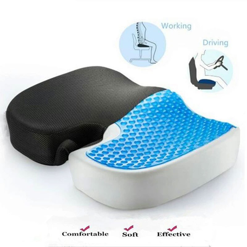 Almofada Assento Em Gel De Espuma De Memória Ortopédica Anti-Escara Coccyx Ortopédica Alívio Da Dor