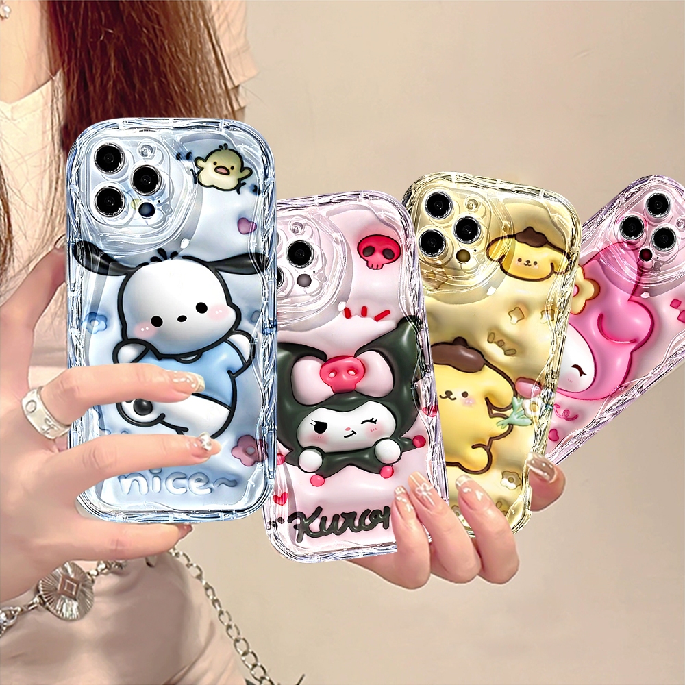 Para iPhone 17 Pro Max 17Air 16 15 13 11 14 12 11 Xs XR Dos Desenhos Animados Kuromi Pochacco Mymelody Macio Tpu Capa em Oferta na Shopee