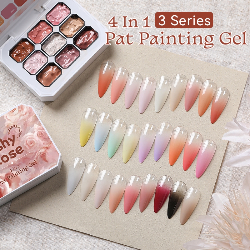 UR SUGAR 9 Cores 4-Em-1 Pat Pintura Gel Polonês Alta Saturada Grossa Gradiente Brilho Natural E Delicado
