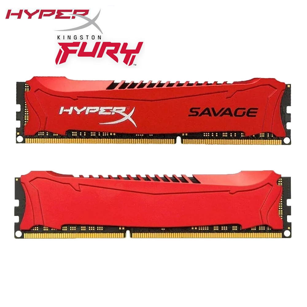 Kingston HyperX FURY DDR3 Selvagem 4GB 8GB 16GB Computador 1333mhz 1600MHZ 1866MHZ Desktop RAM Memória DIMM Para Jogos 2