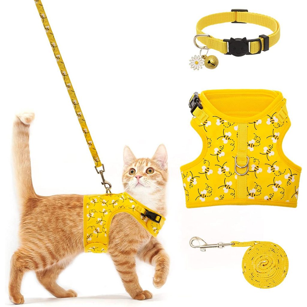 Gato cinta peitoral colete tipo gato cinta peito Anti-quebra gato andando corda respirável Pet cinta peito