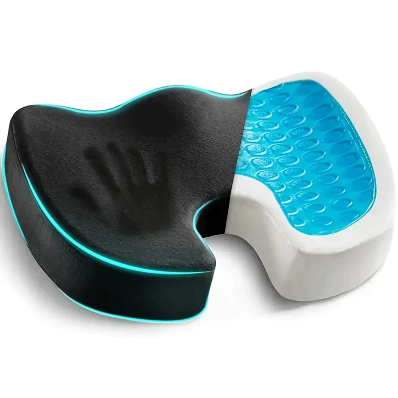 Almofada Assento Ortopédico Travesseiro Ergonômico Cadeira Corretor Postura Home Office