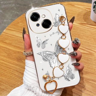 Capa Para Tecno Spark Go 1S 1 2025 Pop 9 4G Luz Estilo Borboleta De Luxo Com Pulseira De Amor Galvanizada De Telefone À em Oferta na Shopee