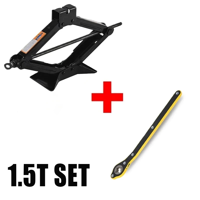 Macaco Sanfona Universal 1500kg 1.5t Com Chave Para Carro em Oferta na Shopee