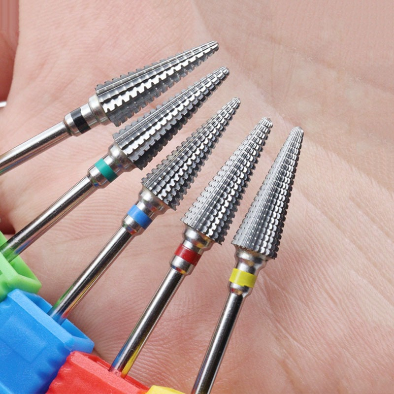 Novo 5-Em-1 Longo Profissional Prego Broca Gradiente Dentes Design Para Pré-Tratamento E Remoção