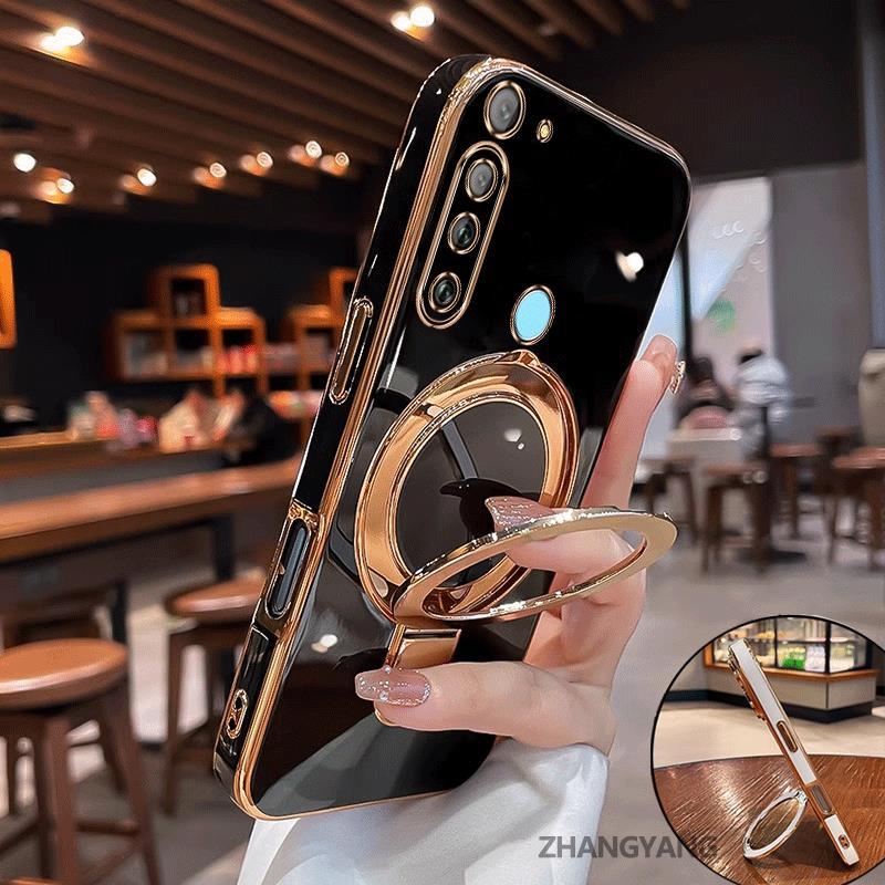 Capa Para Moto G8 POWER Estética Novo design Galvanizado silicone TPU De Telefone Com Suporte Multifuncional Meninas E M