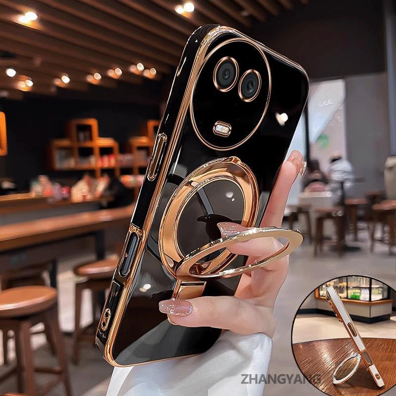 Capa Para Realme 11 5G Pro 5G Estética Novo design Galvanizado silicone TPU De Telefone Com Suporte Multifuncional Menin em Oferta na Shopee