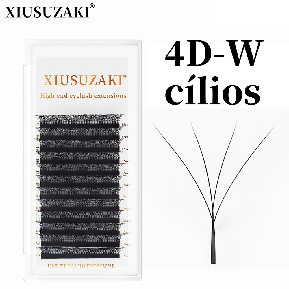 XIUSUZAKI Cílios 4D W Floração Premade Volume Brasileiro Alongamento Vison Extensão De Cílios