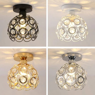 Arredondado Candelabro De Cristal Luz Do Corredor Simples  Personalidade  Iluminação De Casa Quarto Sala De Estar Jantar