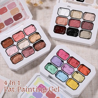 UR SUGAR Gel Paint 9 Em 1 Conjunto De Paleta De Pigmentos De Esmalte Sólido Para Unhas De…