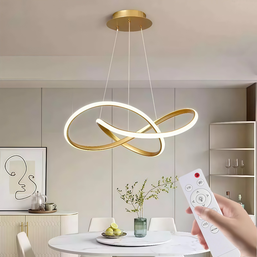 3 Cores Lâmpada De Teto Controle Remoto Led Pingente Moderno Corredor Lustre Sala Estar Quarto em Oferta na Shopee