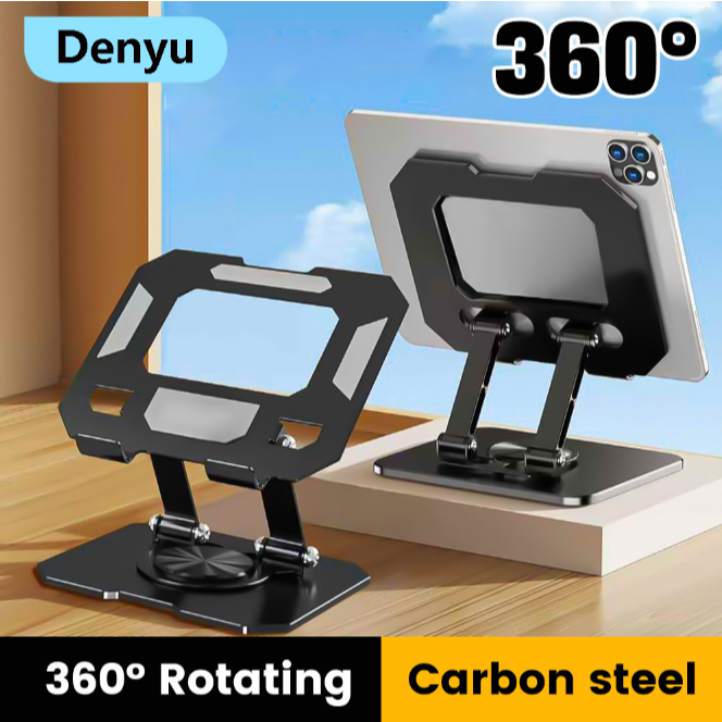 Suporte 360º Ajustável Alumínio Para Tablet/ iPad Dobrável Ajustável Rotating Multi funcional