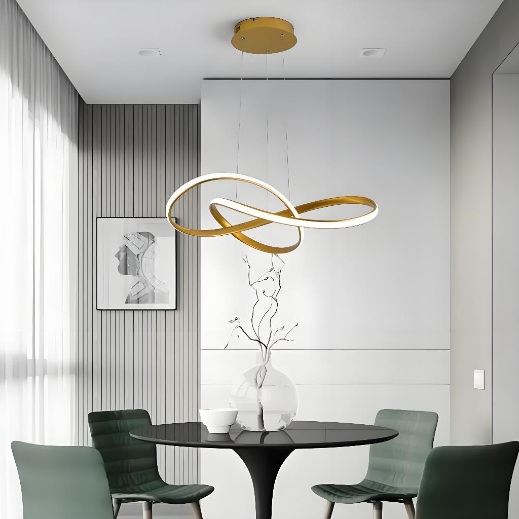 3 Cores Em 1 Controlo remoto Luz Sala De Estar Lustre Cozinha Pingente Lâmpada Do Teto Led Nordic Moderno Decoração em Oferta na Shopee