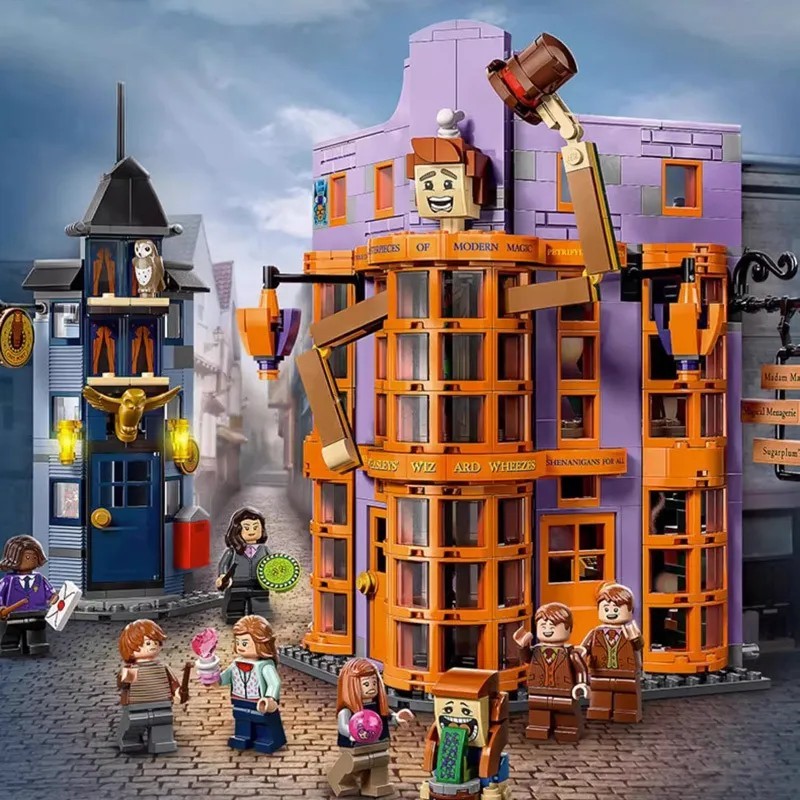 Compatível com Lego Hydewei Shabby House Torre Astronômica Monstro Livro Mágico Série Harry Potter Brinquedos de Bloco d