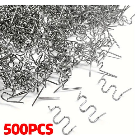 Grampos solda de Para-choque, plastíco, carrenagens, pacote 500 Pçs em Oferta na Shopee