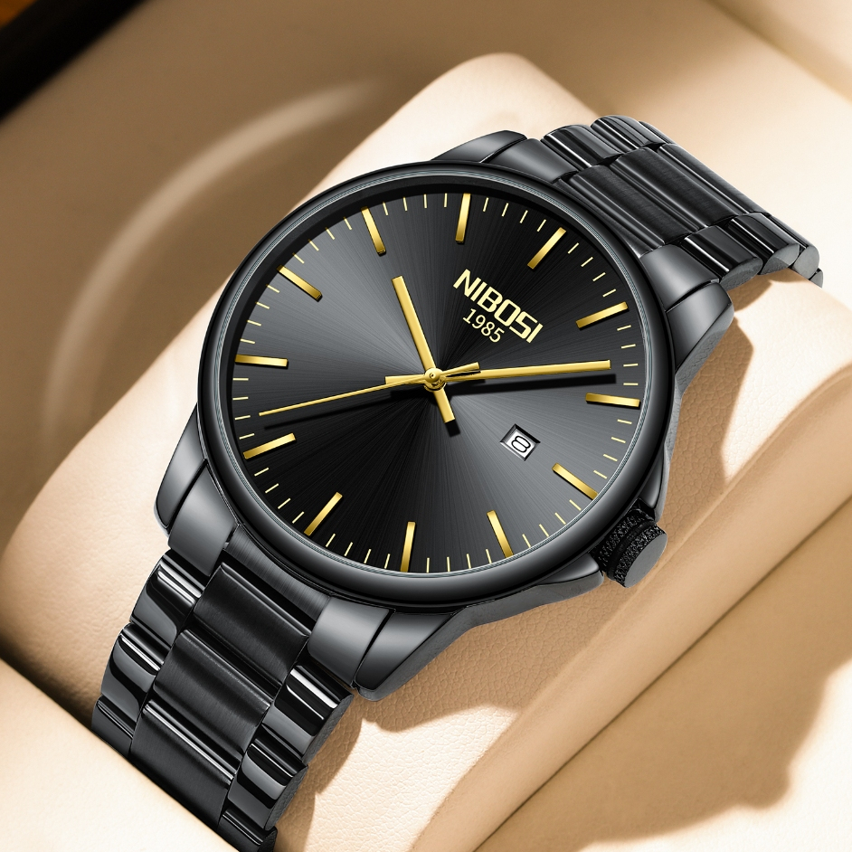NIBOSI Movimento Importado Relógio Masculino De Luxo Esportivo À Prova D'água De Quartzo