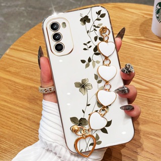 Invólucro Para Motorola Moto G22 G32 G42 G52 G82 G71S Elegantes Plantas De Escalada Com Pulseira De Amor Galvanizada À P em Oferta na Shopee