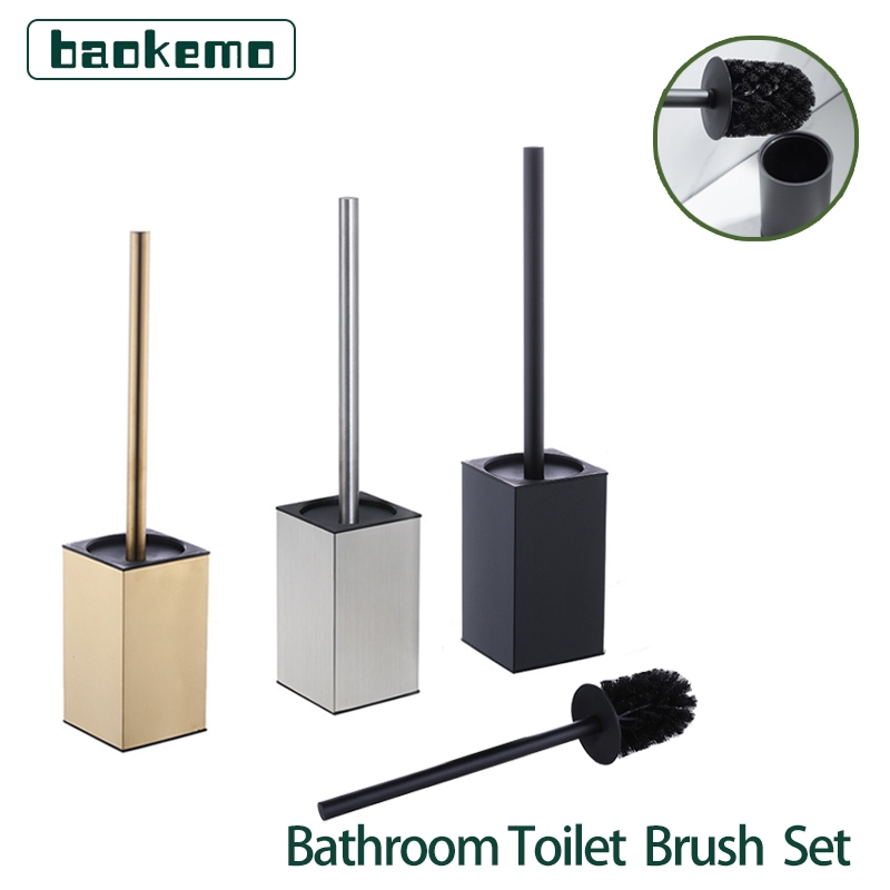 BAOKEMO Escova De Vaso Sanitário Moderna De Aço Inoxidável Acessórios De Banheiro Conjunto De Removível Para Tigela em Oferta na Shopee