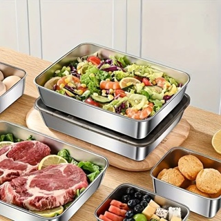 Pote Inox Hermético 2750ml Grande | Vasilha com Tampa para Armazenamento e Marmita em Oferta na Shopee