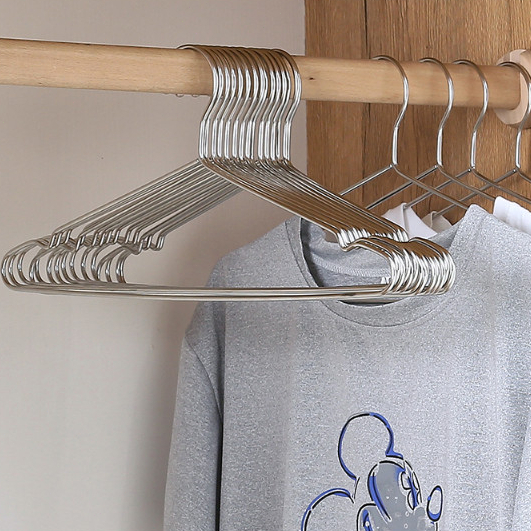 Conjunto de cabide de aço inoxidável 10/20, armazenamento de móveis de guarda-roupa, promoção de atacado