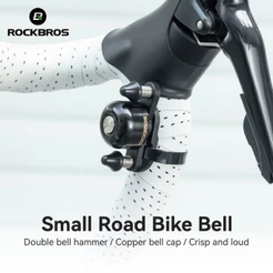 ROCKBROS Guiador Da Bicicleta Sino Alto Ajustável Flexível De Estrada Montanha Dobrável Ciclismo Chifre Segurança