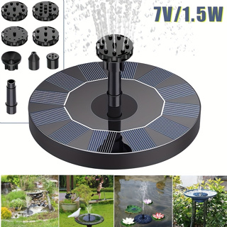 Fonte solar bird bath flutuante independente para jardim e terraço não necessária bateria simples conveniente em Oferta na Shopee