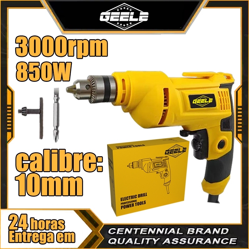 110V/220V Furadeira Parafusadeira De  850w 3000RPM Com Acessórios GEELE
