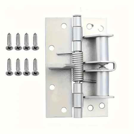 Dobradiças de Fecho de Porta Automático de Aço Inoxidável com Mola Ajustável em Oferta na Shopee