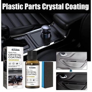 Revestimento de Cristal para Peças Plásticas Automotivas 30ml Renovador Restaurador Repara Esbranquiçado Recupera Brilho