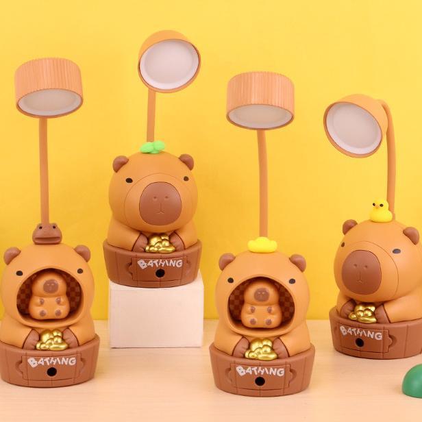 Capybara Silicone Sleep Night Light USB Luz Nocturna Recarregável em Oferta na Shopee