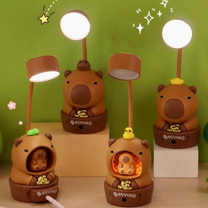 Capybara Silicone Sleep Night Light USB Luz Nocturna Recarregável em Oferta na Shopee