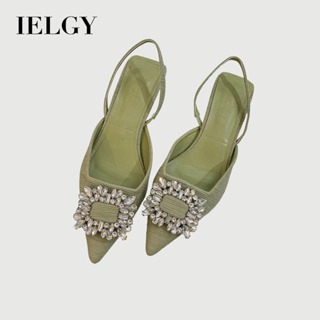 IELGY Bombas Femininas Com Fivela Quadrada E Strass Bico Fino em Oferta na Shopee