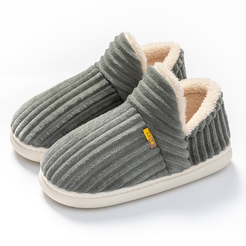 Chinelos De Pele Peluda Inverno Mulheres Homens Crianças Casa Interior Sapatos De Algodão Com Sola Macia