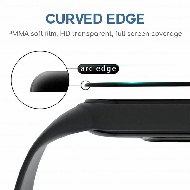 Protetor De Tela 3D Para Garmin Fenix 8 7 7S 7X HD Filme De Cobertura 8 43/47/51mm - detalhe