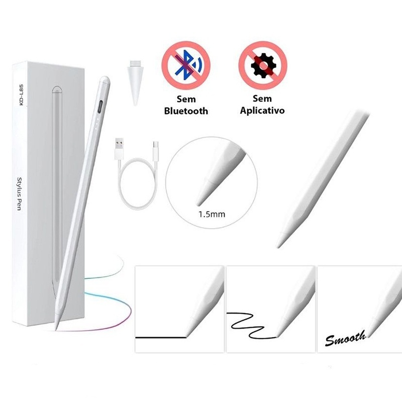 Caneta Stylus Universal Para Android iOS Windows Touch Pen iPad Lápis Tablet