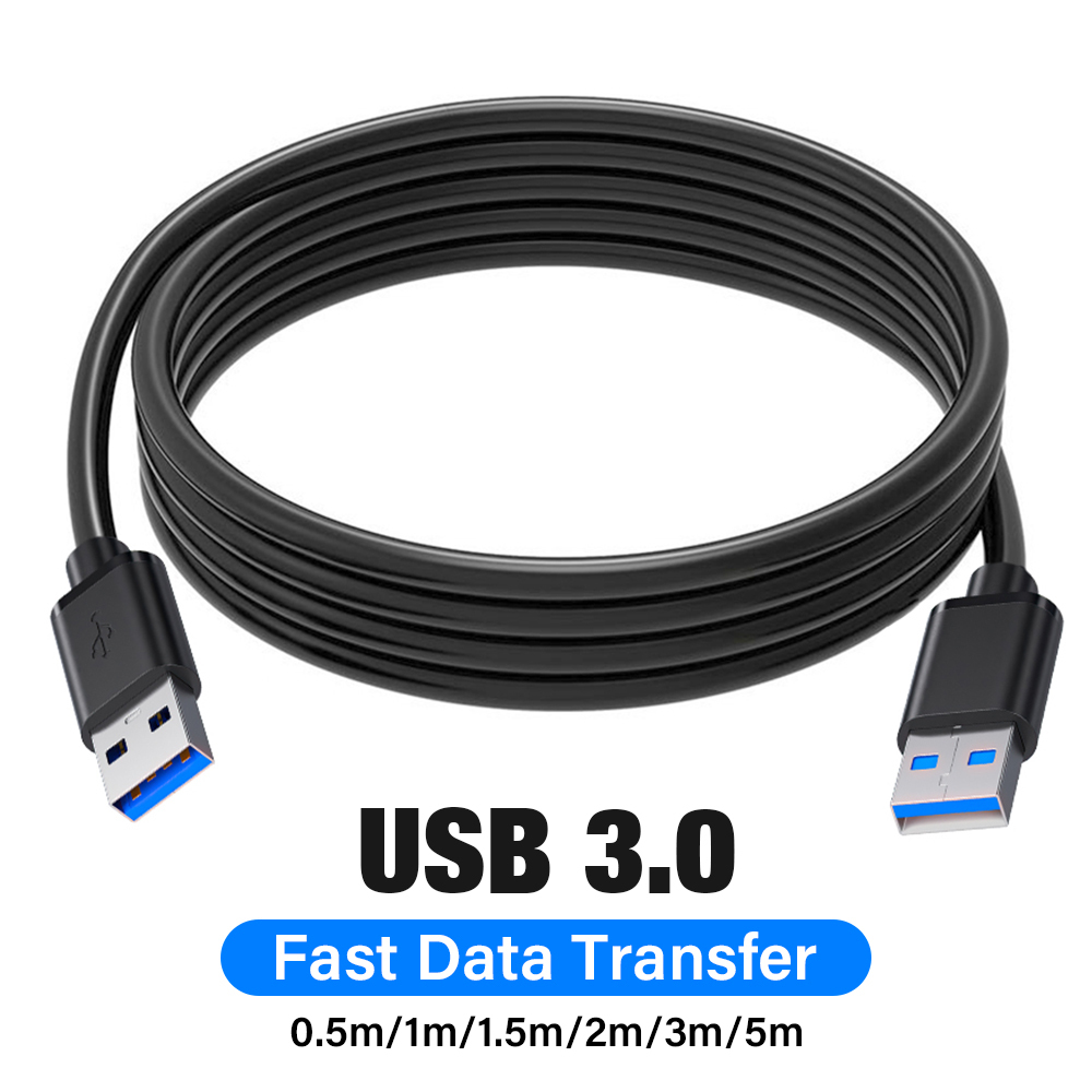 Cabo de Dados SuperSpeed USB 3.0 A-A para Disco Rígido, Leitor de DVD, Laptop, Cooler---*