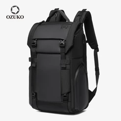 OZUKO Mochila Multi-Capacidade Masculina Moda Multifuncional Laptop Impermeável Mochilas De Viagem Ao Ar Livre