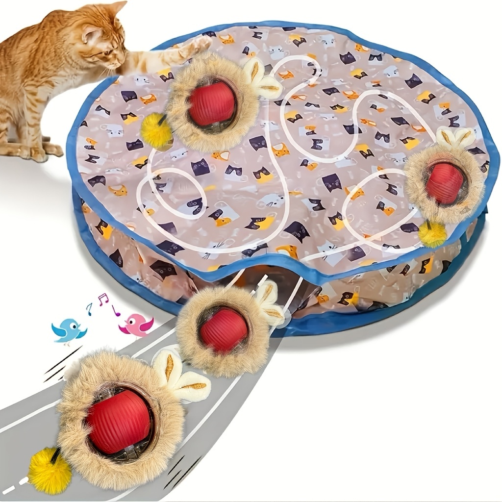 Brinquedo de bola interativo recarregável para gatos - Carregamento automático USB, sensor de movimento em Oferta na Shopee