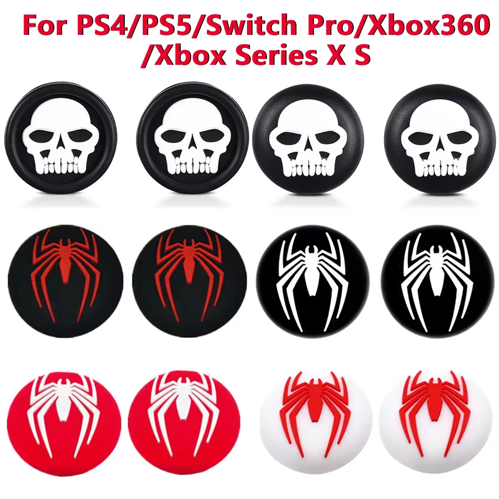 Silicone Polegar Grip Caps Capa Para PS4/PS5/Xbox Série Xs/Xbox360 Joystick Controlador Gamepad Switch Pro Acessórios em Oferta na Shopee