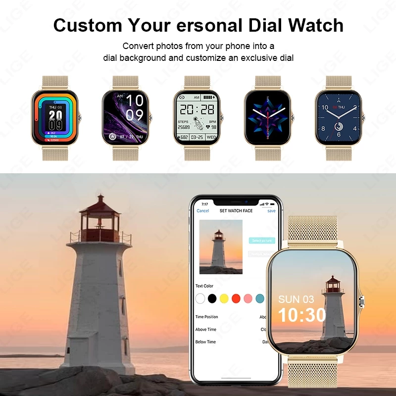 Relógio Inteligente Smartwatch Masculino e Feminino à Prova d'Água — foto 5