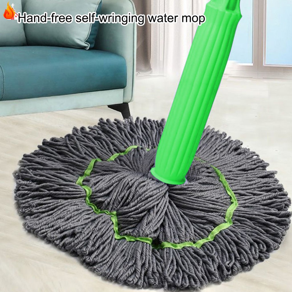 haosin Esfregão Mop Desidratação 2 Em 1 - Esfregão Giratório Automático Para Limpeza De Piso