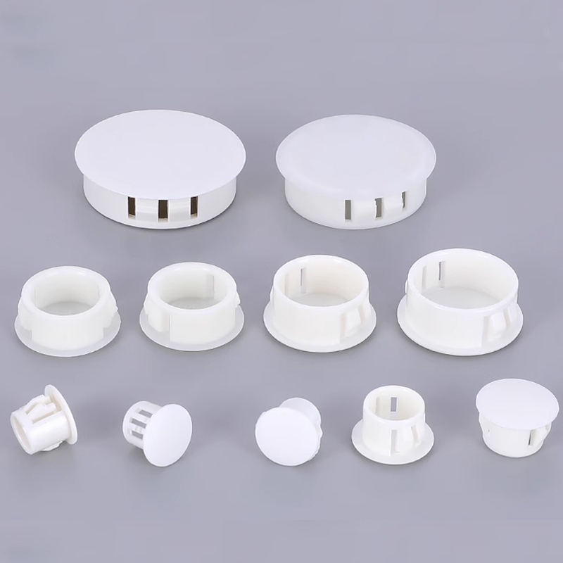 Plugue De Plástico Com Furo De Encaixe Branco , 5mm ~ 50mm , Tampas De Extremidade Redondas , Inserções De Tubo , Bung em Oferta na Shopee