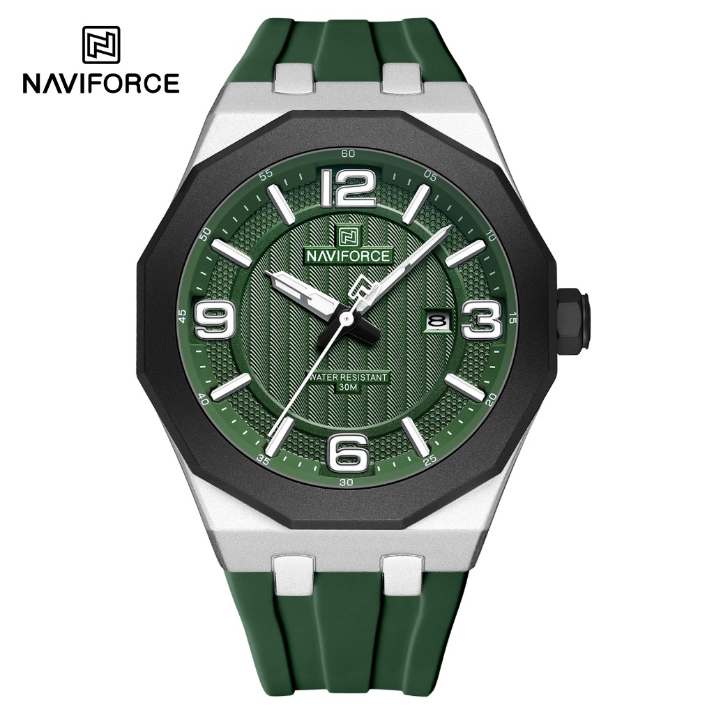 NAVIFORCE 8079 Relógio Masculino Simples Empresarial Com Função De Calendário
