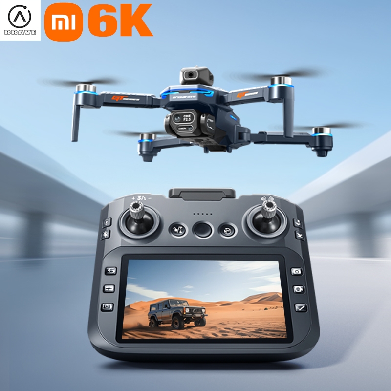 Drone com tela de controle/equipado com câmera 6K, Drone evita obstáculos/Drone de controle remoto