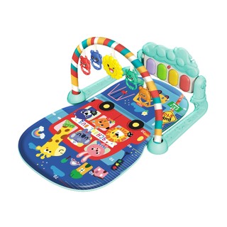 Tapete Infantil de Atividades Sensorial para Bebê Piano Musical com Som e Luzes