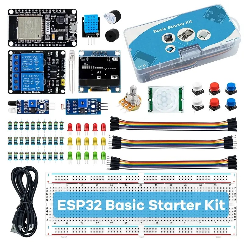 Kit Uno Starter (Compativel) com Protoboard e Componentes Eletronicos para Iniciante Eletronica Robotica