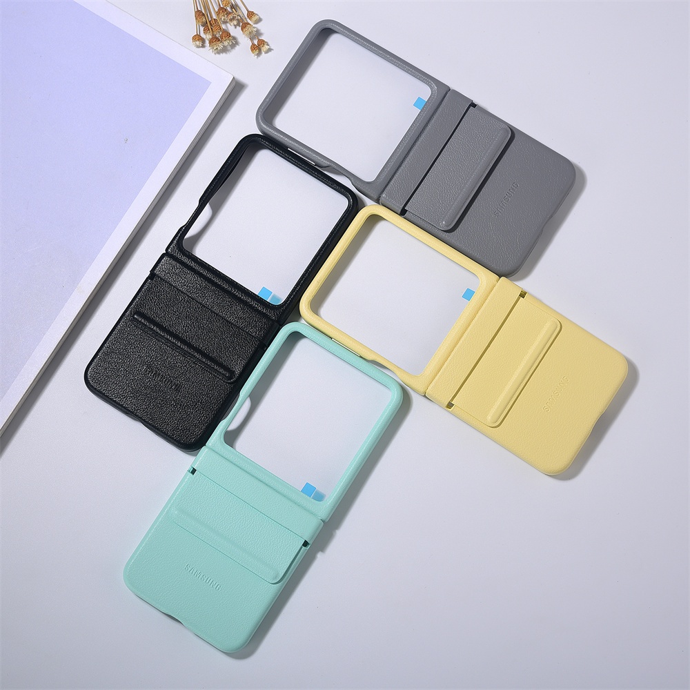Para Samsung Galaxy z flip 6 flip6 5G Kindsuit Caso De Luxo Eco Capa De Couro An