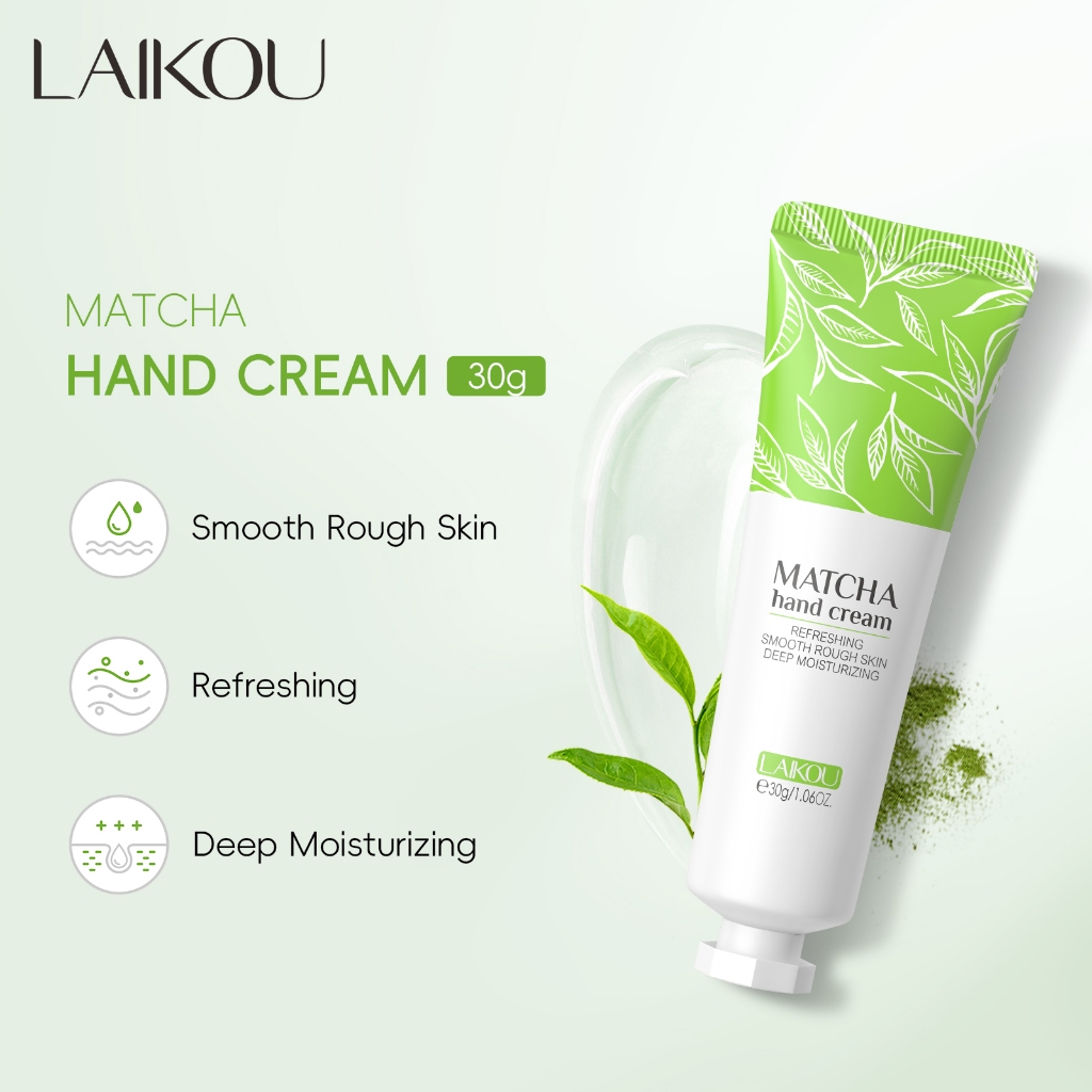 LAIKOU Matcha Creme Hidratante Para Mãos Calmante Reparador Cuidados Com As 30g